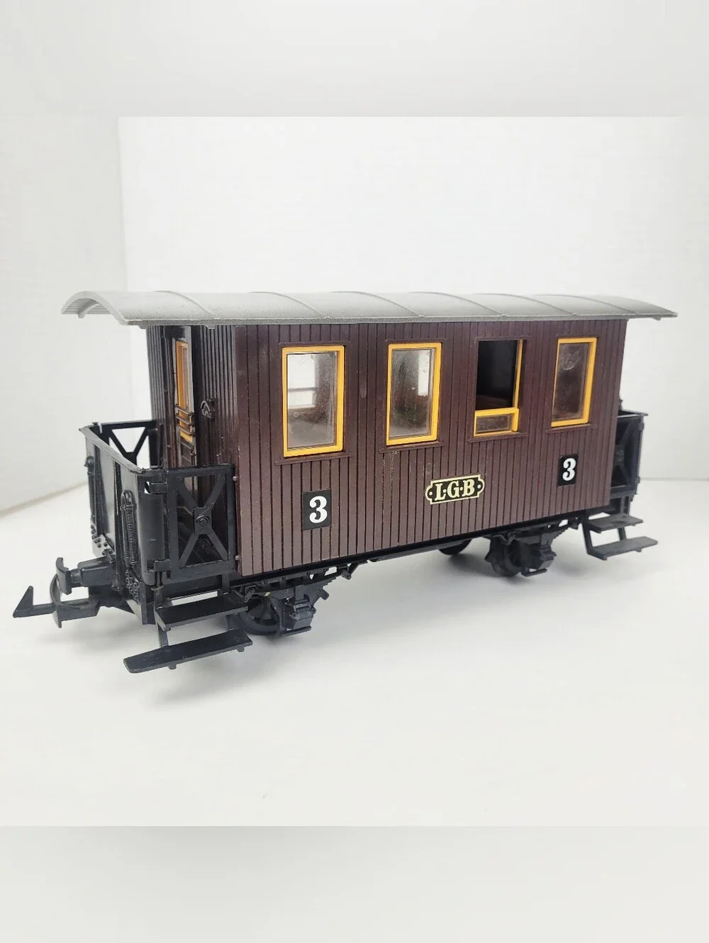 Vtg 70s~LGB Lehmann 3000 Series #3 Passenger Car Brown~Western Germany